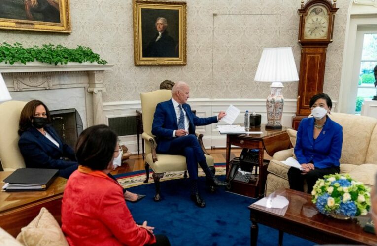 AP FACT CHECK: Biden hails record job growth, skips caveats