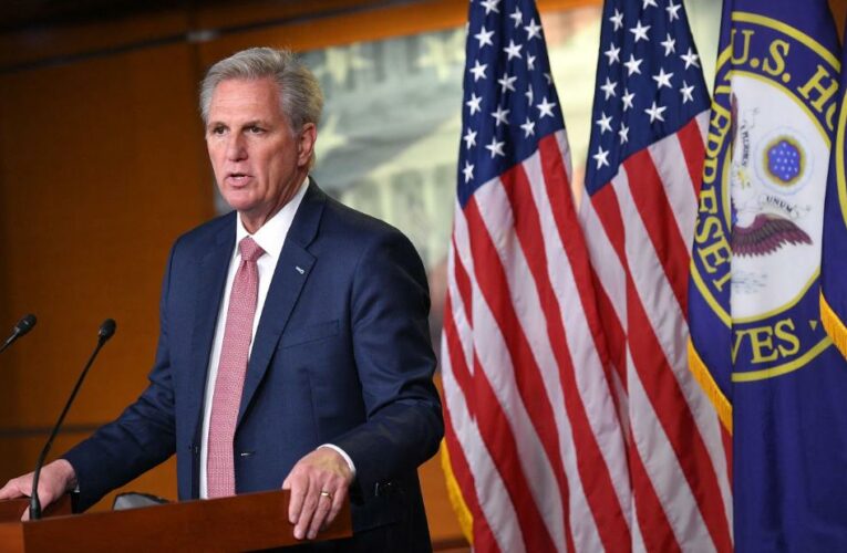 The House GOP leader is telling his Republican colleagues a vote on Liz Cheney’s future in party leadership could come this week