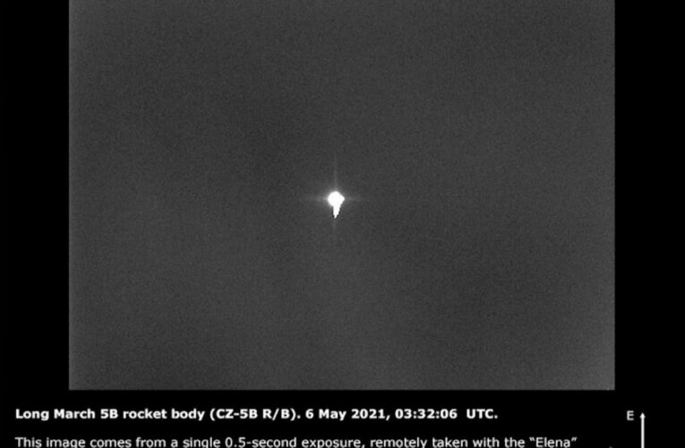See first photo of rocket expected to crash into Earth