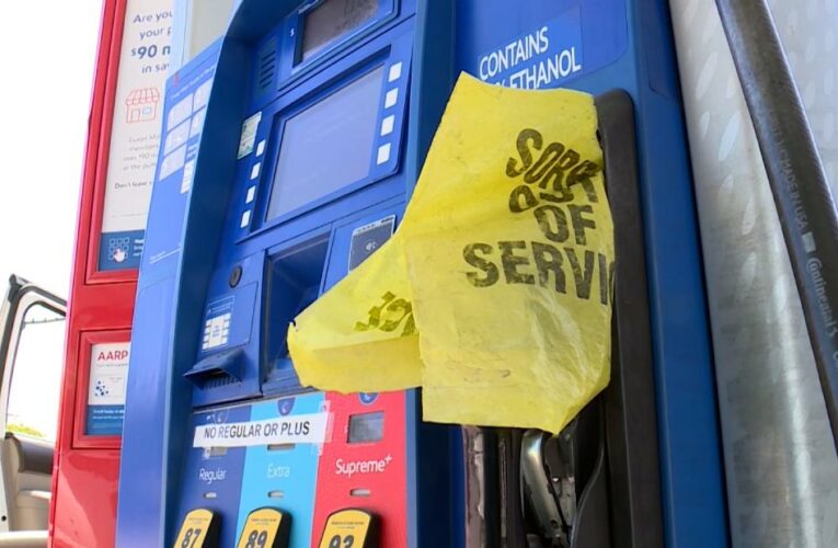 See bird’s-eye-view of how long lines are at gas stations