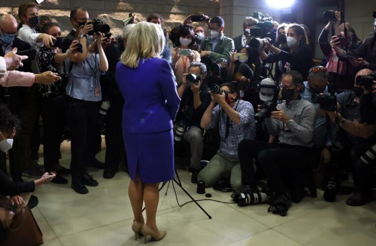 There was booing, sources say, and a prayer. The vote to remove Rep. Liz Cheney from her leadership role happened very quickly.