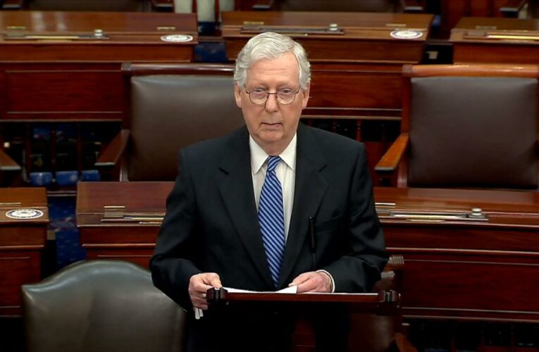 The Senate minority leader tells Republicans he is opposed to the bill as it’s currently drafted