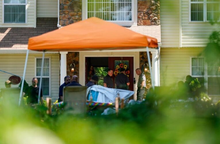 Gunfire erupted in a New Jersey home packed with hundreds of guests. A man and a woman were killed, and dozens were shot.