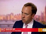 Matt Hancock ‘helped sex text shame former Tory minister Brooks Newmark land &pound;180m PPE contract’