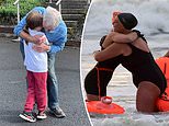 People share photos showing themselves finally embracing family and friends