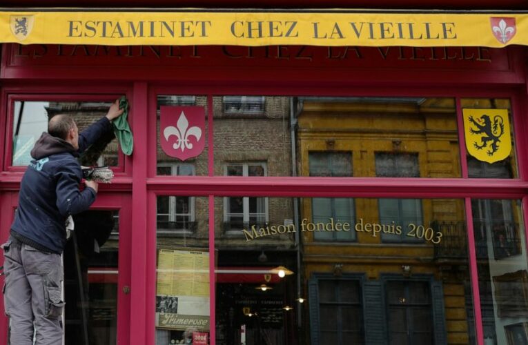 Grand day for the French: Cafe and bistro terraces reopen