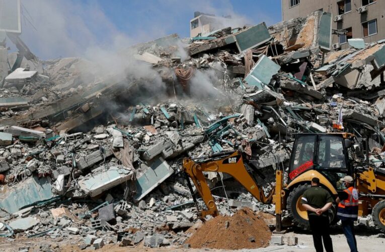 The Latest: Israeli jets stage heavy airstrikes in Gaza City