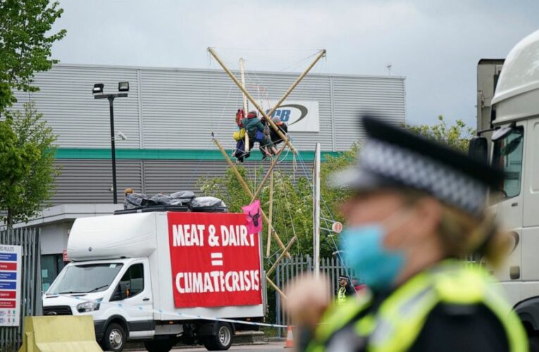 Activists blockade McDonald’s distribution centers in UK
