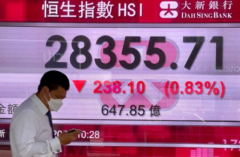Asian shares mixed after retreat on Wall Street