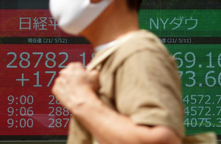 Asian stocks follow Wall St lower as inflation worries mount