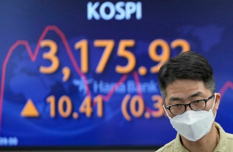 Asian shares mostly higher on upbeat US jobs, growth data