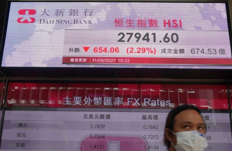 Asian shares skid after tech sell-off on Wall Street