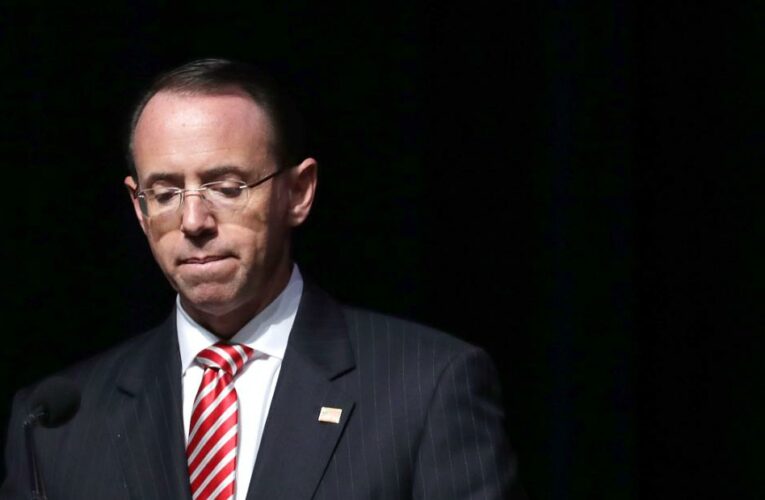 Former Deputy AG Rosenstein has said he was not aware of subpoena for lawmakers’ data, source says