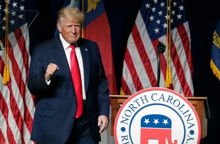 Trump dwells on 2020 during event aimed at helping Republicans in 2022