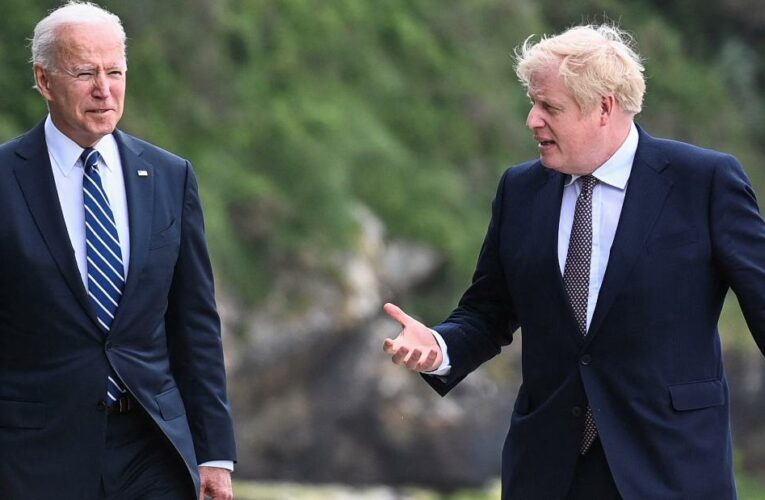 See Boris Johnson’s reaction to Biden’s joke about their wives