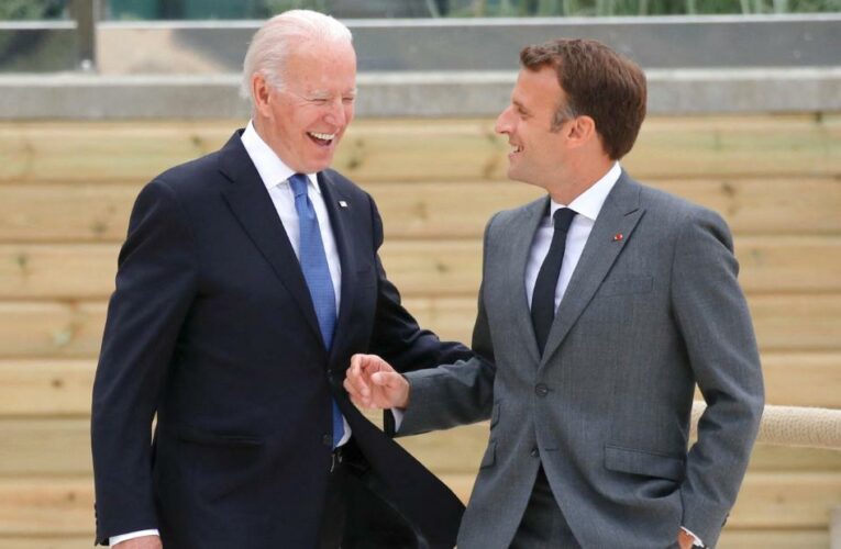 Macron says Biden is ‘part of the club’ at the G7 in leaders’ first formal meeting