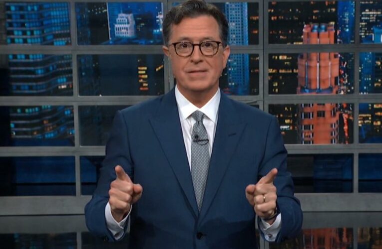 Stephen Colbert welcomes back live audience