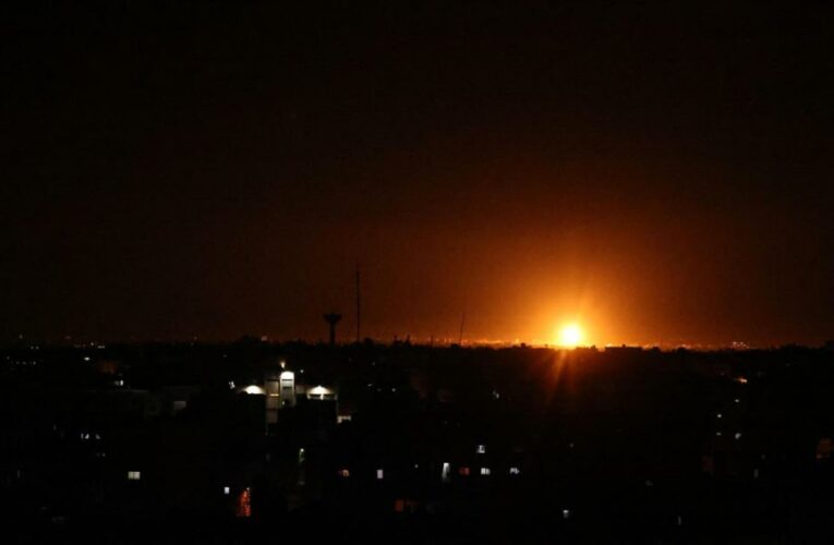 The Israeli military hit targets in Gaza overnight after incendiary balloons were launched from Gaza earlier in the day, Israel’s Defense Forces say