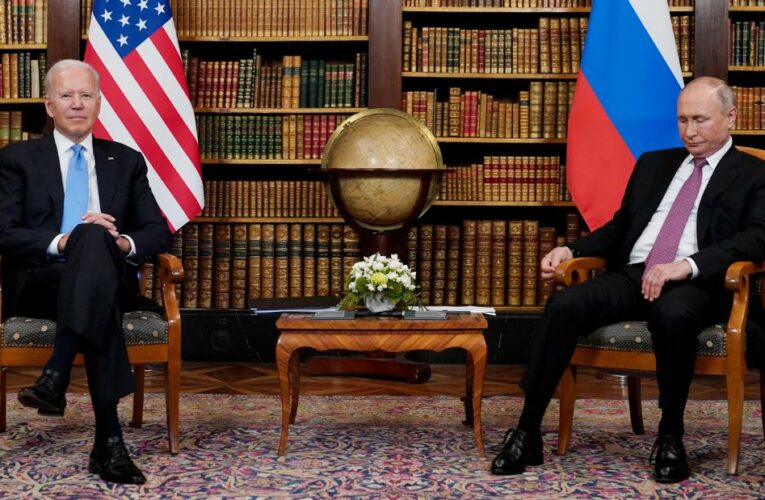 A momentous US-Russia summit begins with an awkward photo opp as Biden enters talks with a strong NATO backing and major issues to discuss with Putin