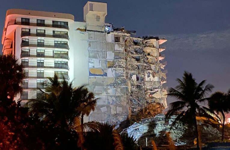 ‘We just see a cloud of dust:’ An intense search and rescue effort is underway in the debris