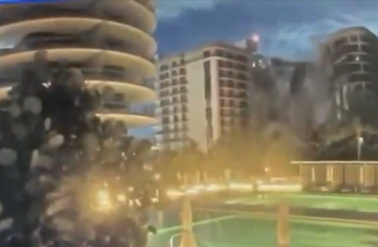 Disturbing video: The moment building collapses in Florida
