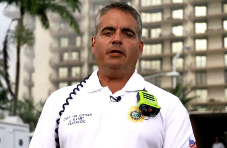 ‘Have hope’: Hear fire chief’s emotional message to families