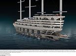 US firm designs 520ft mega vessel Galleon with four giant sails and eight decks
