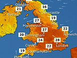 UK weather: Half-term holidaymakers will enjoy 84F today