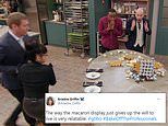 The jawdropping moment a tower of macarons crashes to the ground during Bake Off: The Professionals