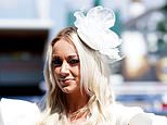 Epsom Derby: Glamorous early arrivals bask in the sunshine with elaborate headgear