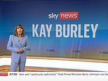 Kay Burley returns to Sky News for her first show after being suspended for breaking lockdown