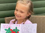 Pictured: Girl, six, killed as driver mounted pavement