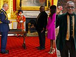 Prince Charles awards EastEnders actor Rudolph Waker CBE at St James Palace  