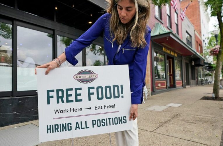 US adds modest 559,000 jobs, a sign of more hiring struggles
