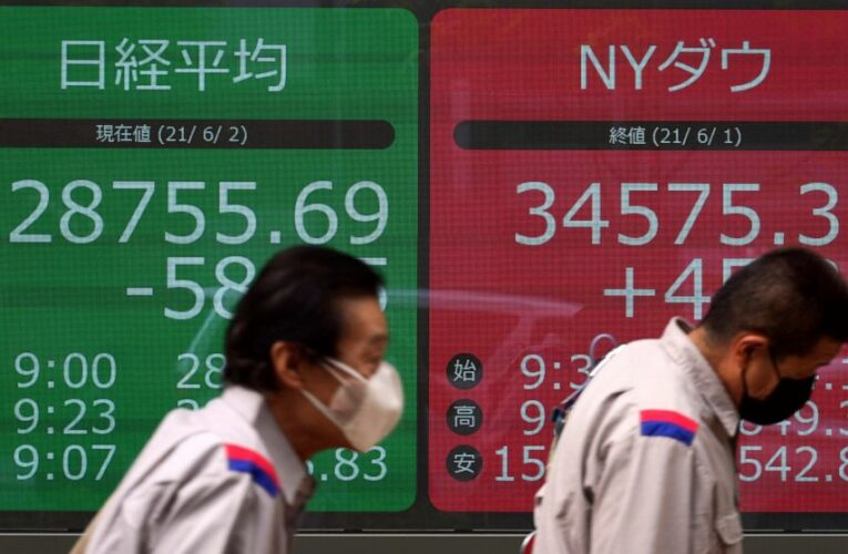 US stocks edge higher on Wall Street; AMC climbs again