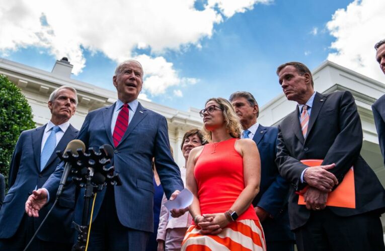 Senate Republicans poised to block vote on infrastructure bill Wednesday but negotiations will continue