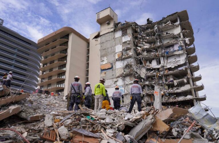 Officials have said the remaining units could be demolished ahead of Tropical Storm Elsa