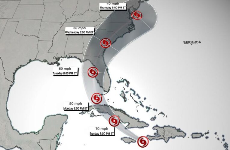 Tropical Storm Elsa weakens and slows