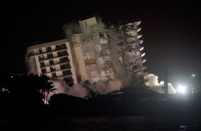 See remainder of collapsed Surfside building be demolished