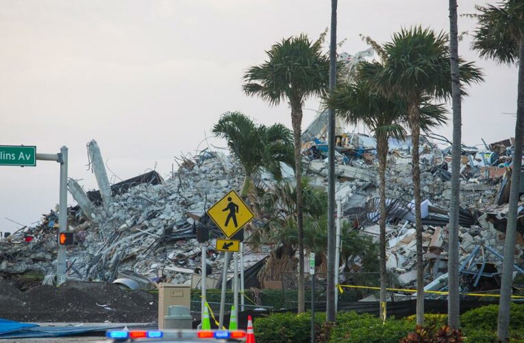Demolition could give crews access to new areas of the debris pile