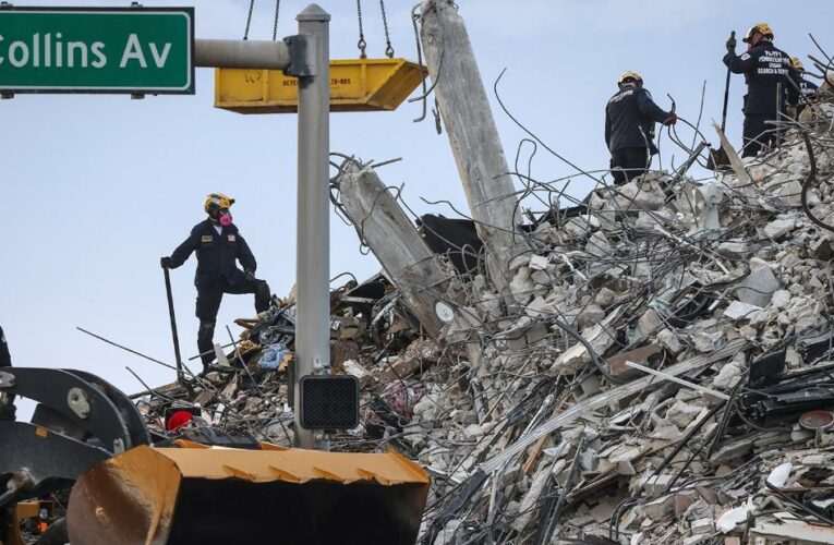 Search efforts at the site of the Florida building collapse are even more urgent as a looming storm may threaten crews with downpours and tornadoes