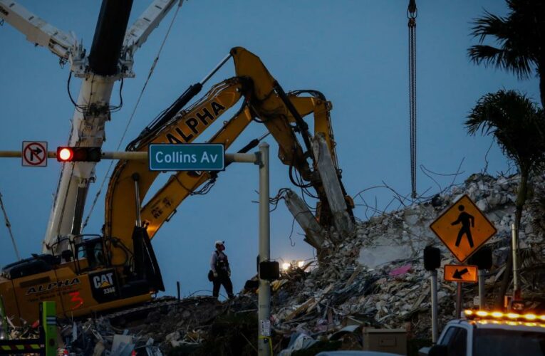 Unless winds reach 45 mph, Florida crews will continue searching collapse debris
