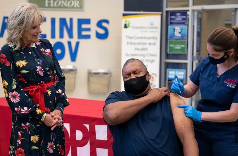 Jill Biden travels the South to plead with hesitant Americans to get their Covid-19 vaccines