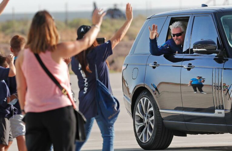 In photos: Richard Branson’s historic space flight
