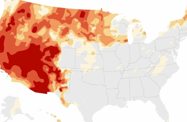 The West’s historic drought in 3 maps