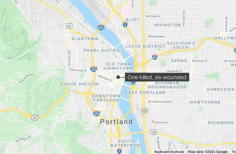 One dead, six wounded in downtown Portland, Oregon, shooting