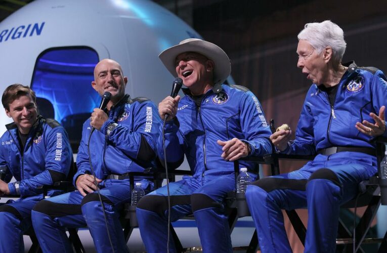 In photos: Jeff Bezos’ historic flight to space