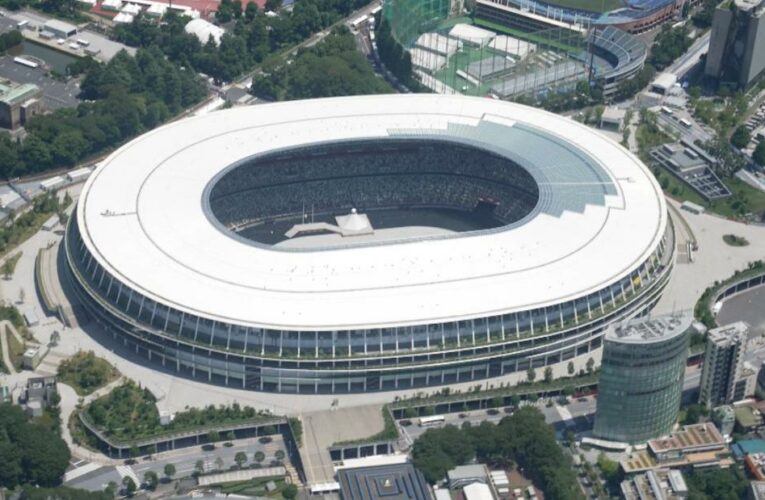 See Tokyo 2020 Olympics from above