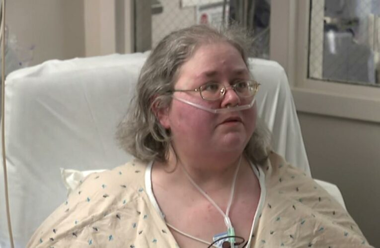 Sitting in her hospital room in Baton Rouge, Louisiana, an unvaccinated Covid patient describes how exhausting it is to have Covid-19