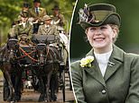 Lady Louise Windsor, 17, shows off her carriage driving skills at the Royal Windsor Horse Show